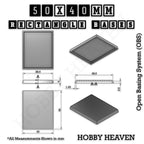 Rectangle Bases Range Sizes - 75x30mm to 125x40mm Medium Sizes 3d Print Full Range Tabletop Games