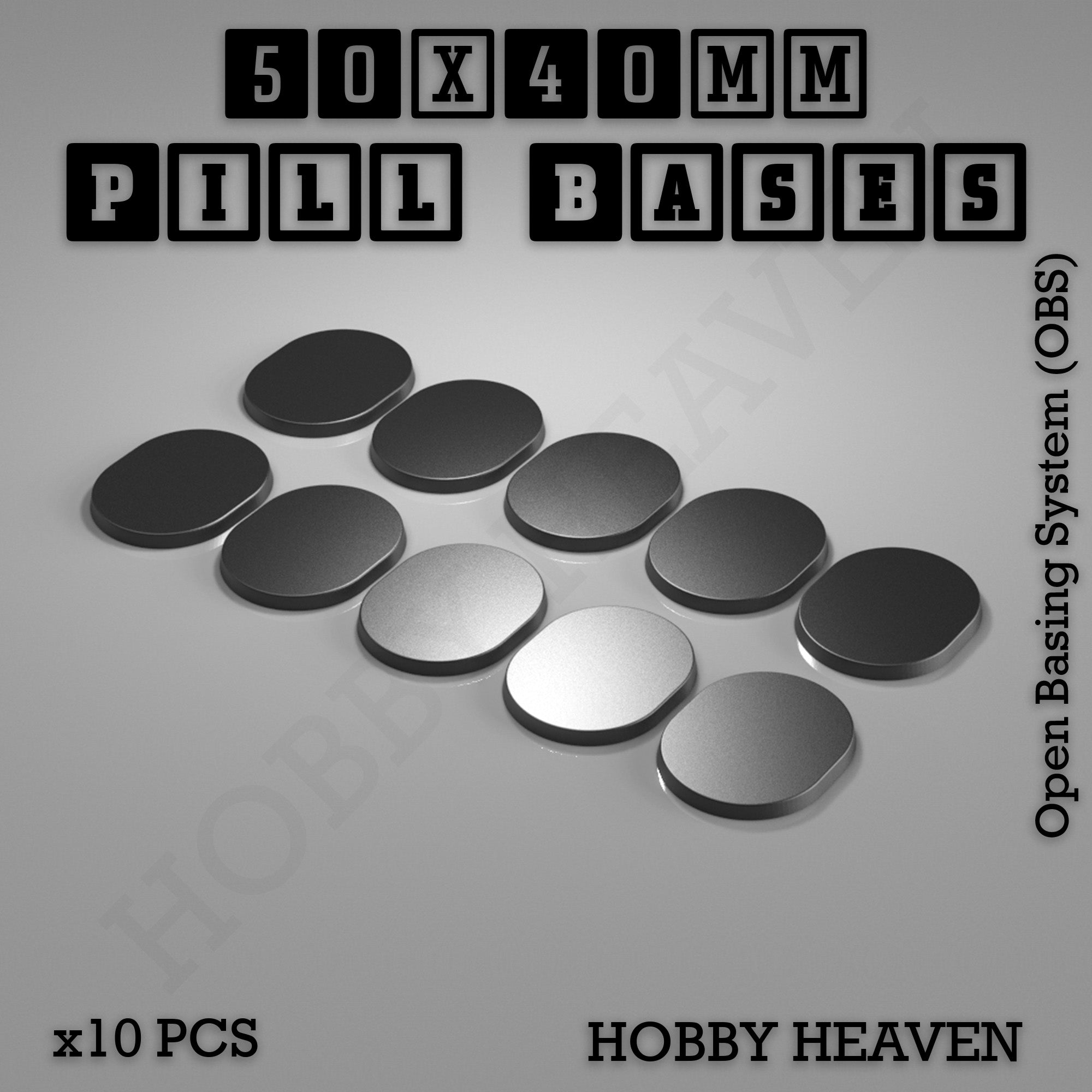 Pill Bases Range - 3d Print Full Range Tabletop Games