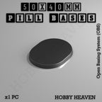 Pill Bases Range - 3d Print Full Range Tabletop Games