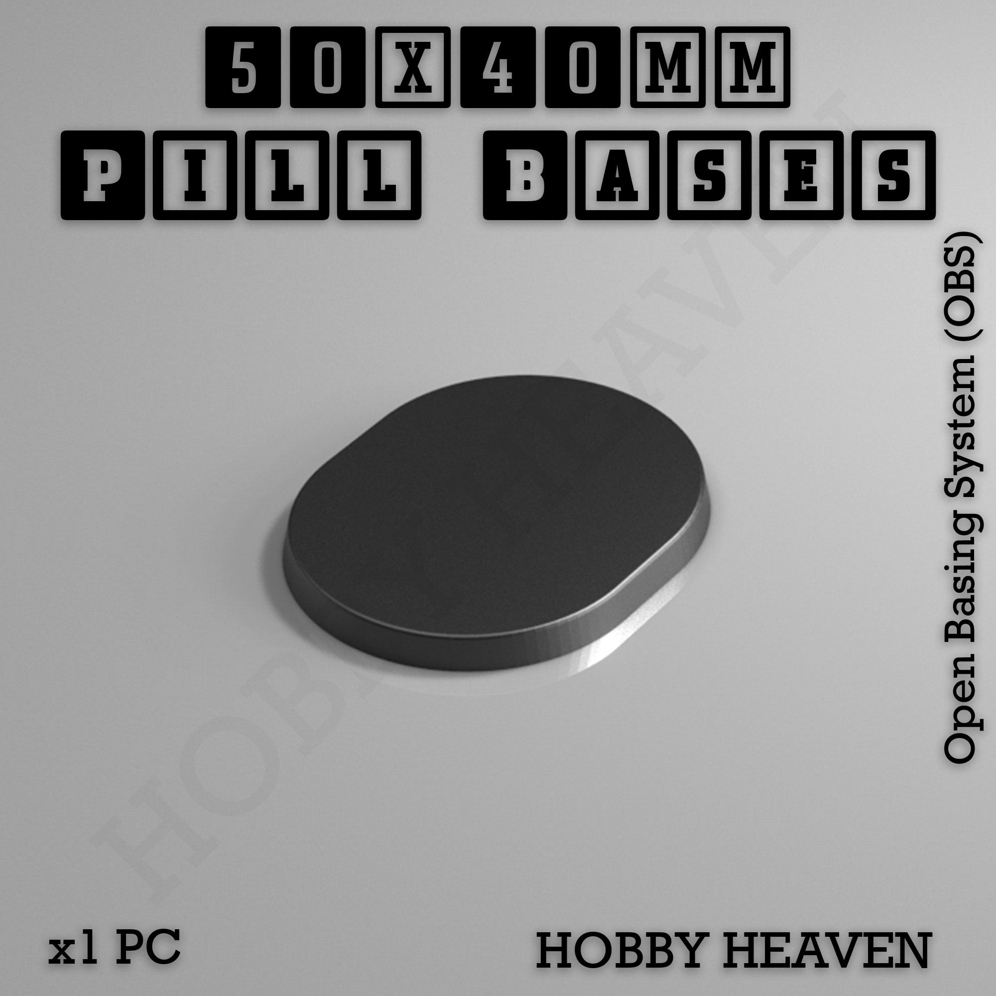 Pill Bases Range - 3d Print Full Range Tabletop Games