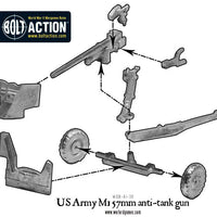 Bolt Action US Army M1 57mm anti-tank gun Warlord Games
