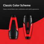 Two DSPIAE PT-RDB dust brushes on a red and black ground, one turned to show the slider face