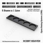 Round to Square Movement Trays Adapters for Tabletop Games
