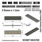 Square and Rectangle Movement Trays Adapters for Tabletop Games
