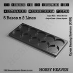 Round to Square Movement Trays Adapters for Tabletop Games