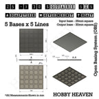 Square and Rectangle Movement Trays Adapters for Tabletop Games