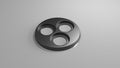 60mm Round Wargaming Base with 3x 25mm Round Slots – 3D Printed Movement Tray