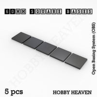 60mm Square Plain Black Plastic Bases 3d Print
