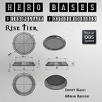 Hero Bases Display Extenders | Round and Ovals | Convert Gaming Bases to Display Bases & Plinths
