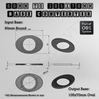 Round To Oval Bases Size Converters 3d Print Full Range
