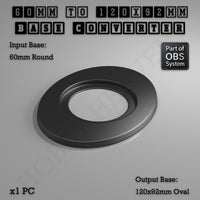 Round To Oval Bases Size Converters 3d Print Full Range
