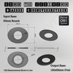 Round To Oval Bases Size Converters 3d Print Full Range