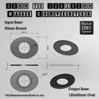 Round To Oval Bases Size Converters 3d Print Full Range
