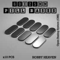 Pill Bases Range - 3d Print Full Range Tabletop Games
