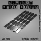 Pill Bases Range - 3d Print Full Range Tabletop Games