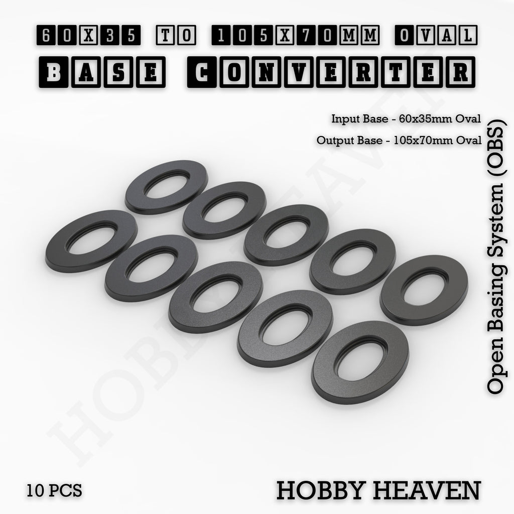 Oval To Oval Bases Size Converters 3d Print Full Range