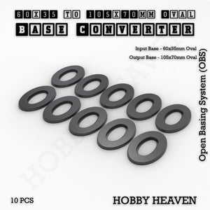 Oval To Oval Bases Size Converters 3d Print Full Range