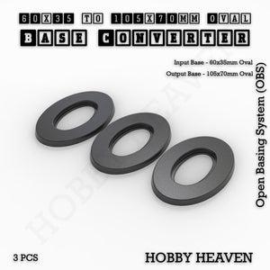 Oval To Oval Bases Size Converters 3d Print Full Range