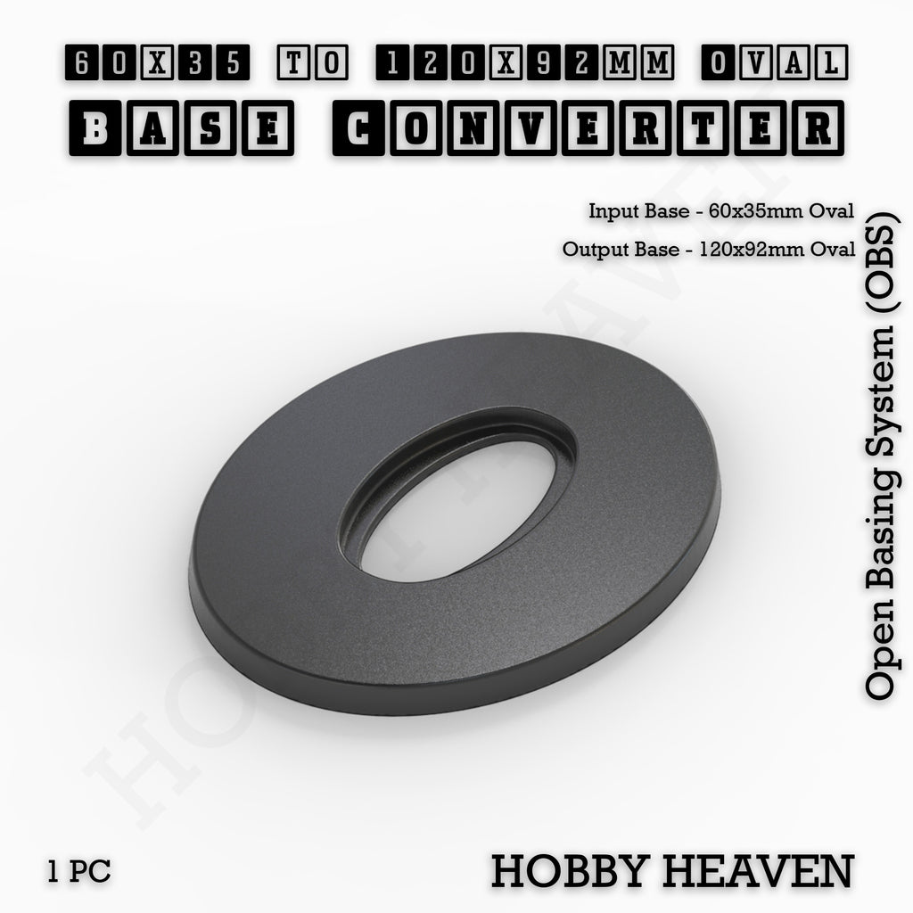Oval To Oval Bases Size Converters 3d Print Full Range