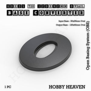 Oval To Oval Bases Size Converters 3d Print Full Range