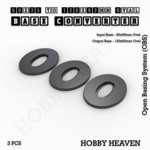 Oval To Oval Bases Size Converters 3d Print Full Range