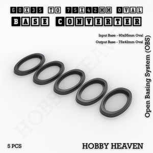 Oval To Oval Bases Size Converters 3d Print Full Range