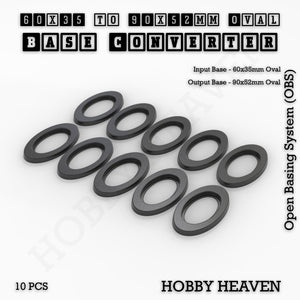 Oval To Oval Bases Size Converters 3d Print Full Range