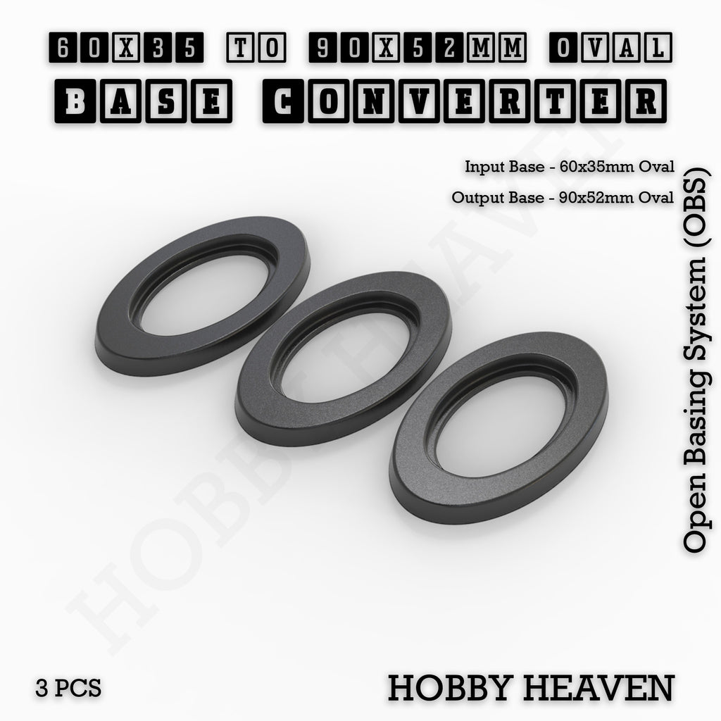 Oval To Oval Bases Size Converters 3d Print Full Range