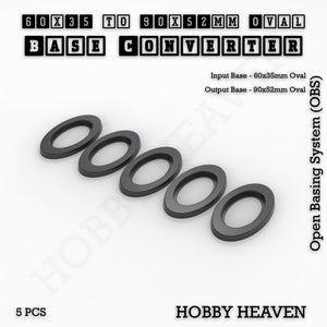 Oval To Oval Bases Size Converters 3d Print Full Range