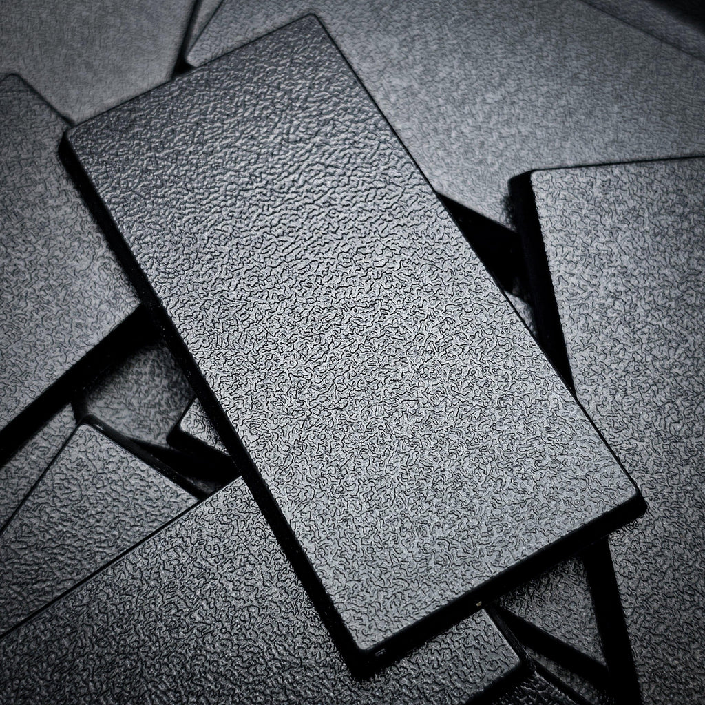 60x30mm Rectangle Plain Plastic Bases - Hobby Heaven