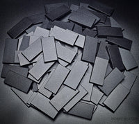 60x30mm Rectangle Plain Plastic Bases - Hobby Heaven
