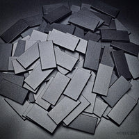 60x30mm Rectangle Plain Plastic Bases - Hobby Heaven