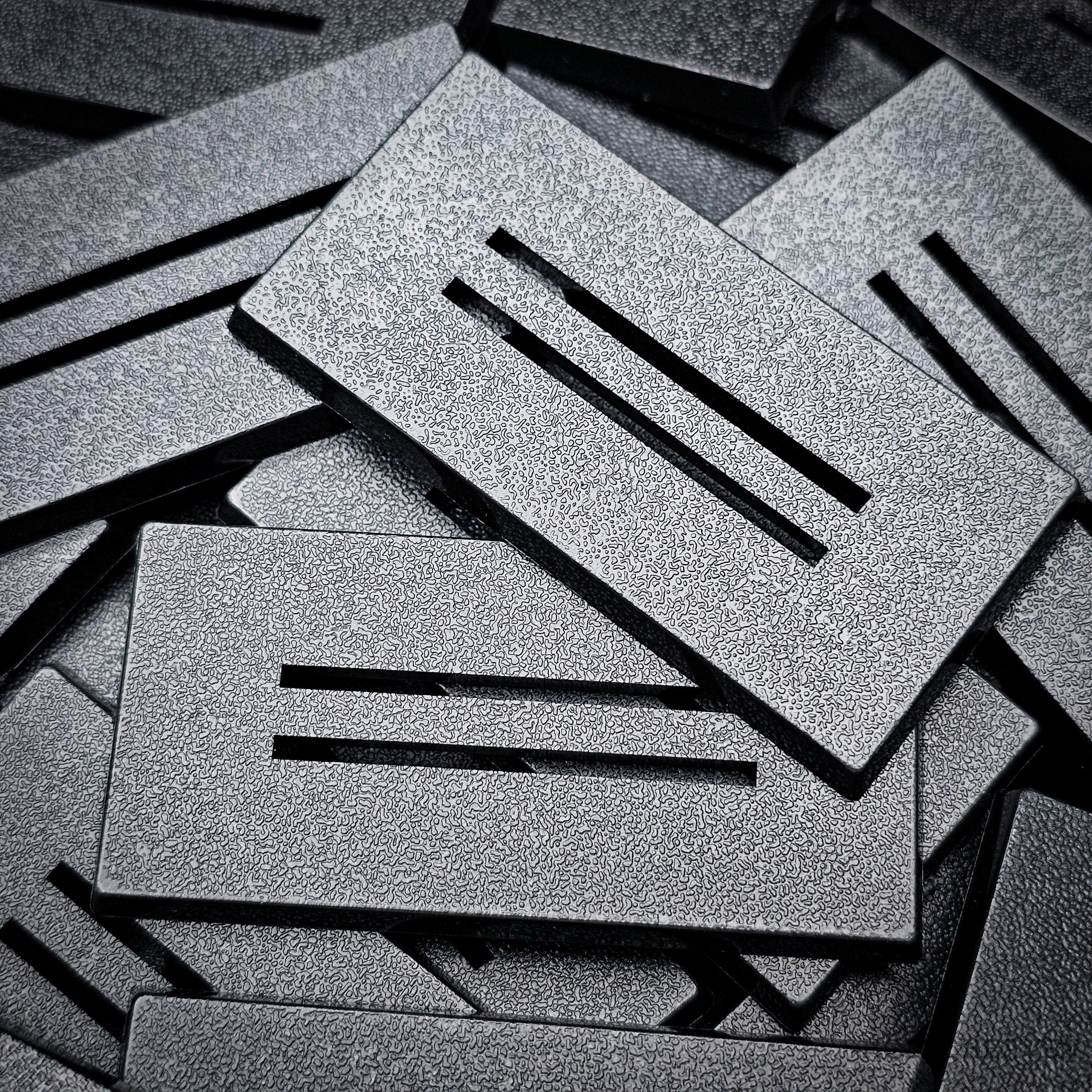 60x30mm Rectangle Slotted Plastic Bases - Hobby Heaven