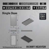 Rectangle Movement Trays | Cavalry & Monsters | 50×25-100×60mm | OBS System