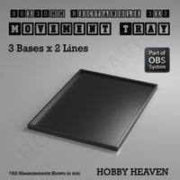 Rectangle Movement Trays | Cavalry & Monsters | 50×25-100×60mm | OBS System

