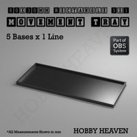 Rectangle Movement Trays | Cavalry & Monsters | 50×25-100×60mm | OBS System
