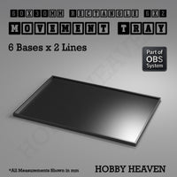 Rectangle Movement Trays | Cavalry & Monsters | 50×25-100×60mm | OBS System
