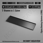 Rectangle Movement Trays | Cavalry & Monsters | 50×25-100×60mm | OBS System