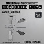 Rectangle Movement Trays | Cavalry & Monsters | 50×25-100×60mm | OBS System