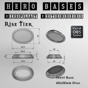 Hero Bases Display Extenders | Convert Gaming Bases to Display Bases & Plinths
