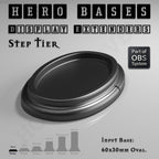 Hero Bases Display Extenders | Round and Ovals | Convert Gaming Bases to Display Bases & Plinths