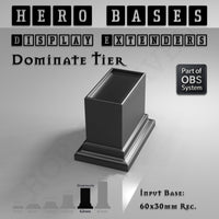 Hero Bases Display Extenders | Squares and Rectangles | Convert Gaming Bases to Display Bases & Plinths
