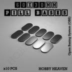 Pill Bases Range - 3d Print Full Range Tabletop Games