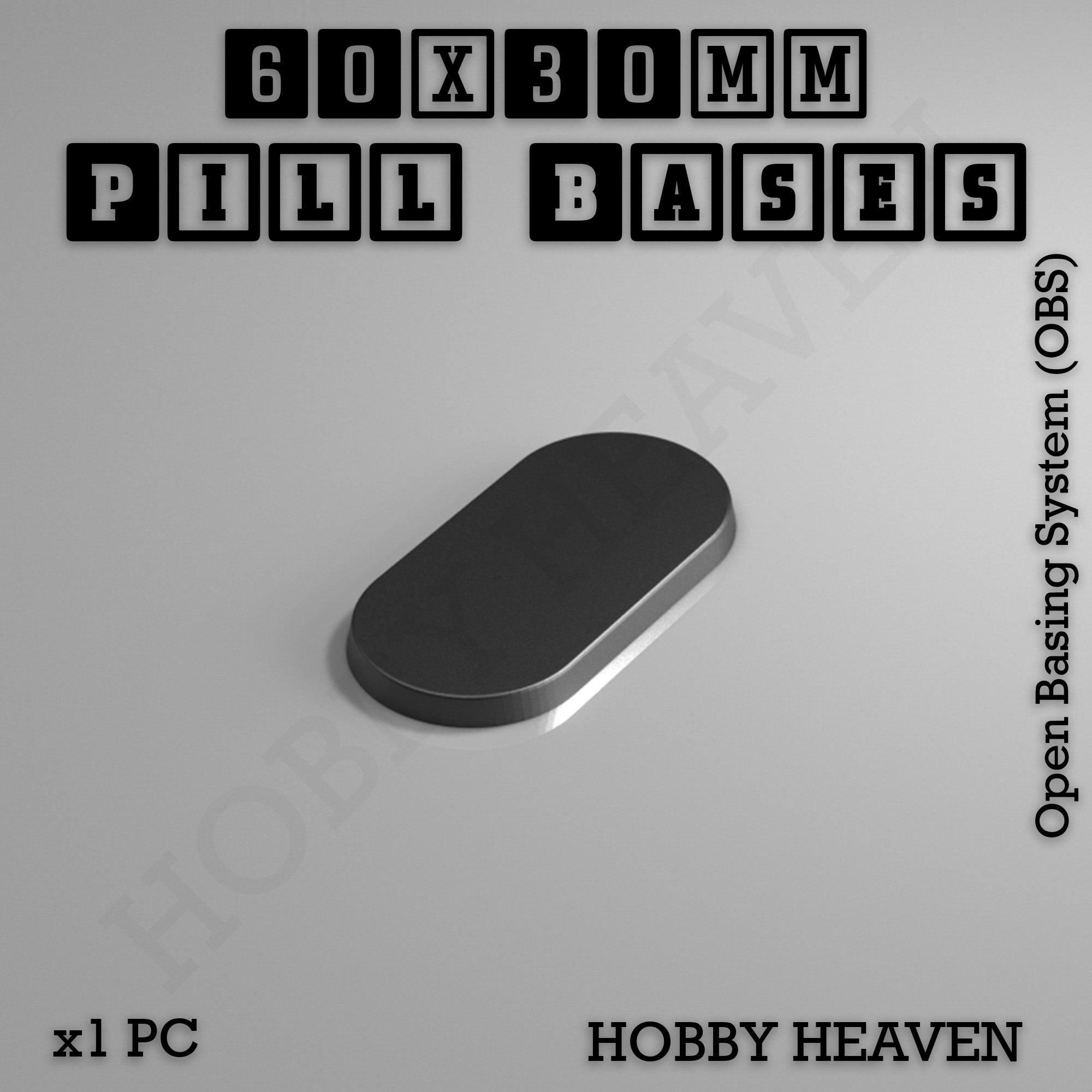 Pill Bases Range - 3d Print Full Range Tabletop Games