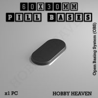 Pill Bases Range - 3d Print Full Range Tabletop Games
