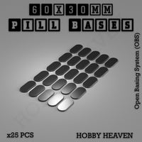 Pill Bases Range - 3d Print Full Range Tabletop Games
