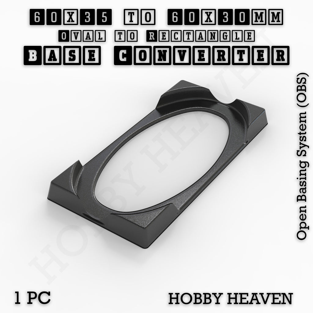 Wargaming Oval to Rectangle Base Converters – Tabletop Games | 3D Printed Tabletop Accessories