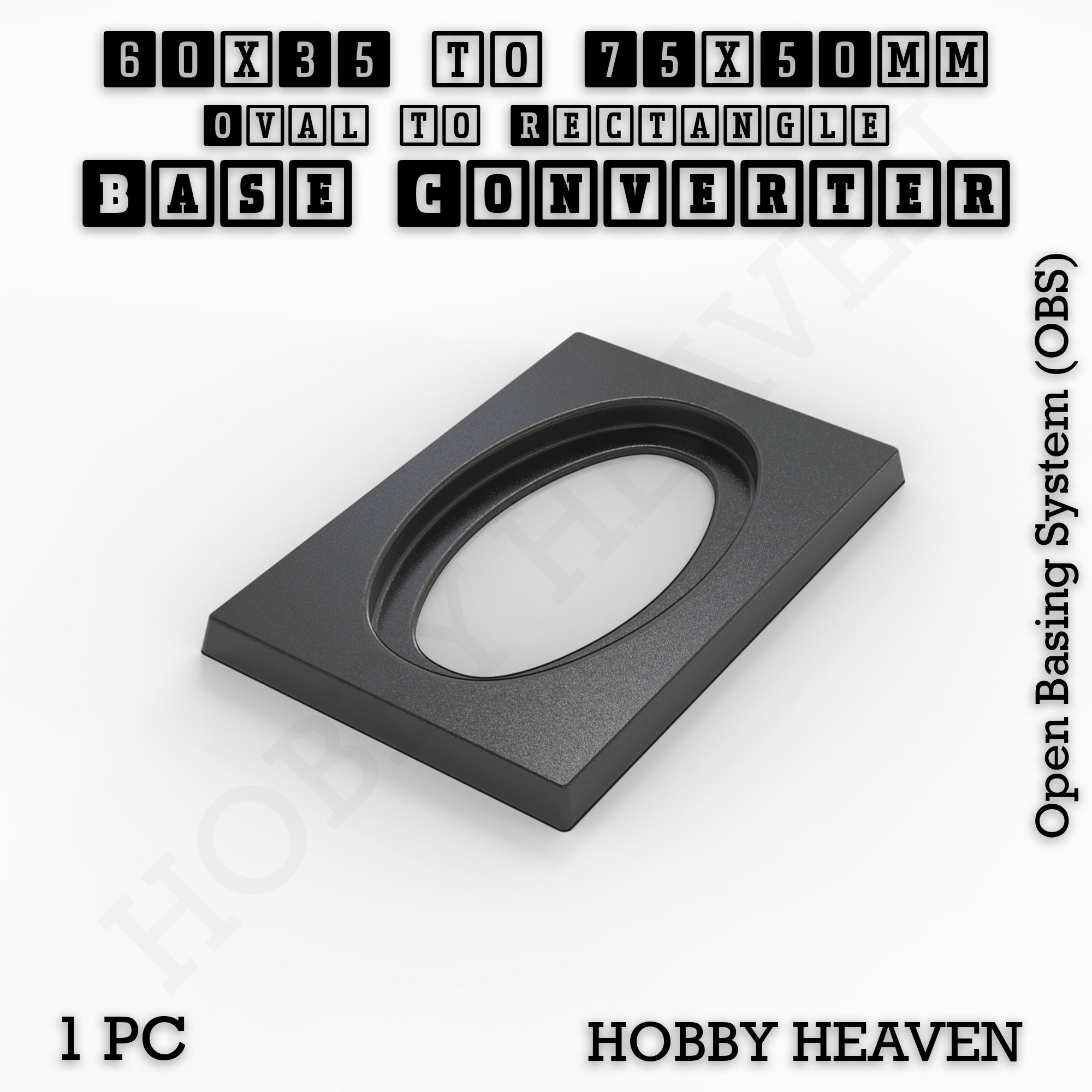 Wargaming Oval to Rectangle Base Converters – Tabletop Games | 3D Printed Tabletop Accessories