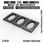 Wargaming Oval to Rectangle Base Converters – Tabletop Games | 3D Printed Tabletop Accessories