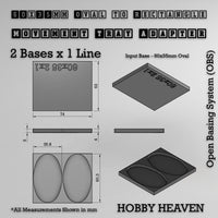 Oval to Rectangle Movement Tray Adapters
